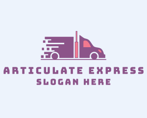 Express Transportation Truck logo design