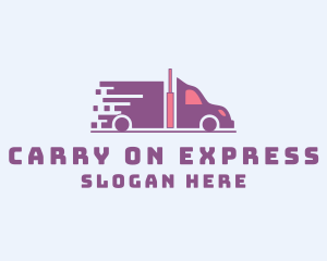 Express Transportation Truck logo design