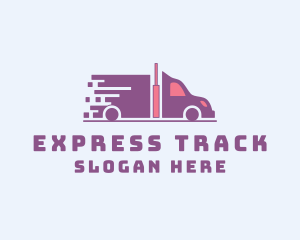 Express Transportation Truck logo design