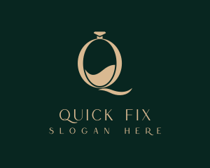 Elegant Perfume Letter Q logo design