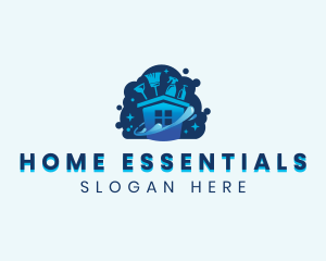 Home Janitorial Housekeeping logo design