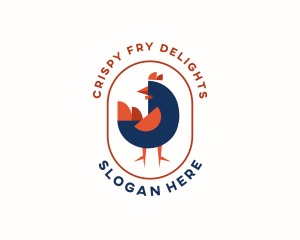 Chicken Rooster Bird logo design