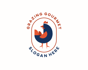 Chicken Rooster Bird logo design