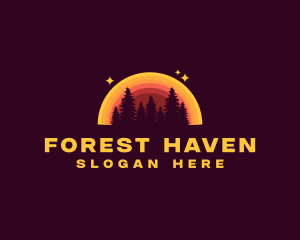 Nature Park Forest logo design