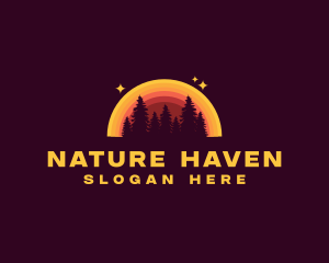 Nature Park Forest logo design