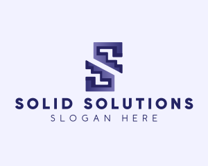 Digital Tech Letter S logo design