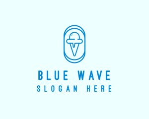 Blue Ice Cream logo