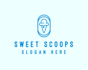 Blue Ice Cream logo