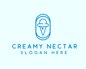 Blue Ice Cream logo