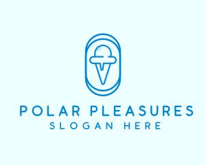 Blue Ice Cream logo