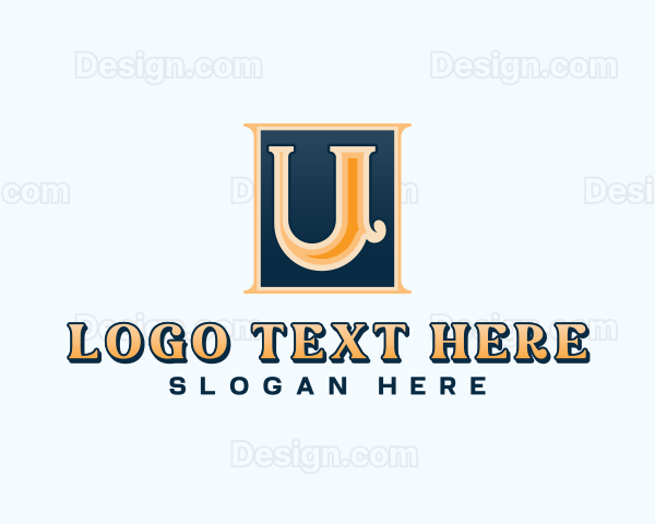 Premium Pub Letter U Logo