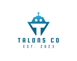 Tech Tank Robot logo design