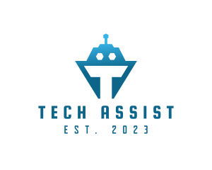 Tech Tank Robot logo design