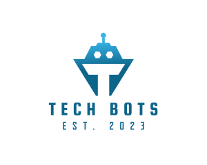 Tech Tank Robot logo design