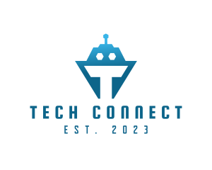 Tech Tank Robot logo design