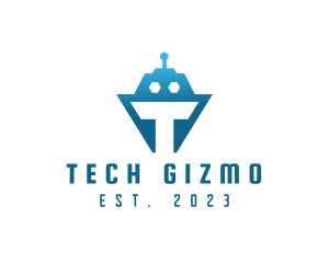 Tech Tank Robot logo design