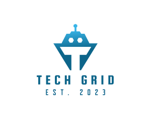 Tech Tank Robot logo design