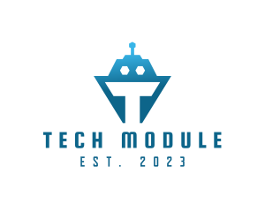 Tech Tank Robot logo design