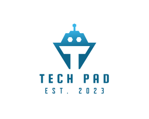 Tech Tank Robot logo design