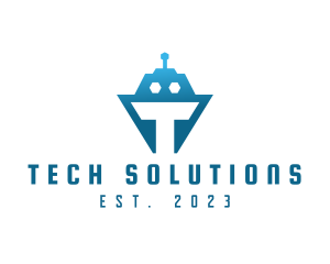 Tech Tank Robot logo design