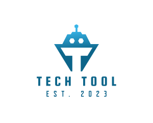 Tech Tank Robot logo design