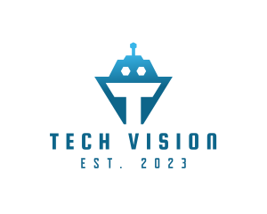 Tech Tank Robot logo design