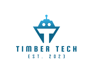 Tech Tank Robot logo design