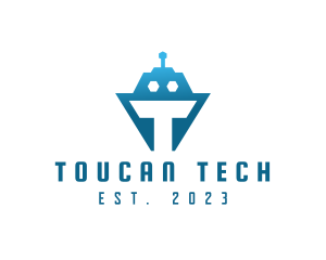 Tech Tank Robot logo design