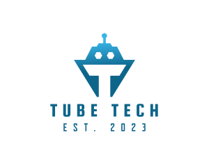 Tech Tank Robot logo design