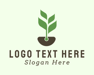 Soil Leaf Sprout logo