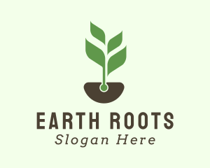 Soil Leaf Sprout logo