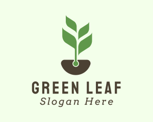 Soil Leaf Sprout logo