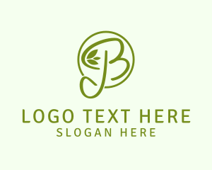 Natural Organic Business Logo