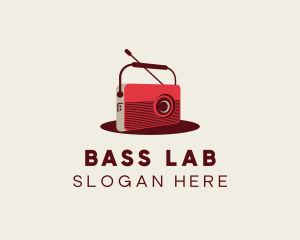 Retro Radio Broadcast logo design