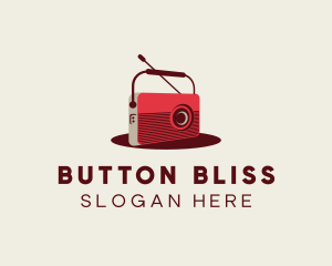 Retro Radio Broadcast logo design