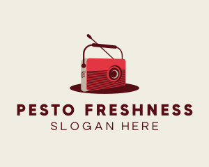 Retro Radio Broadcast logo design