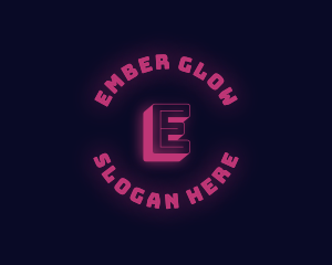 Neon Glow Gaming logo design