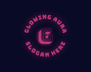 Neon Glow Gaming logo design