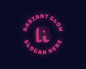 Neon Glow Gaming logo design