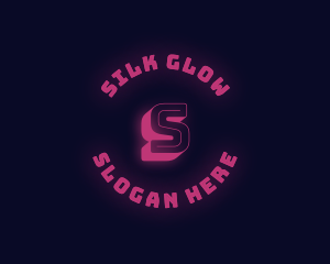 Neon Glow Gaming logo design