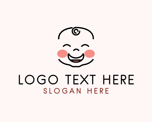 Laughing logo example 3