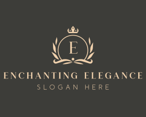 Elegant Boutique Crown Crest logo design