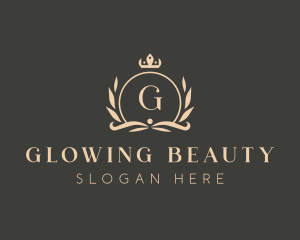 Elegant Boutique Crown Crest logo