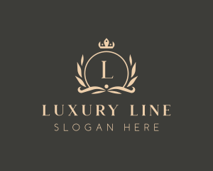 Elegant Boutique Crown Crest logo design