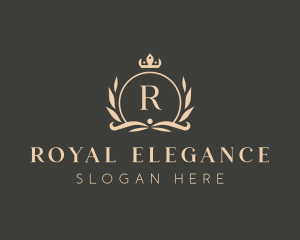 Elegant Boutique Crown Crest logo design