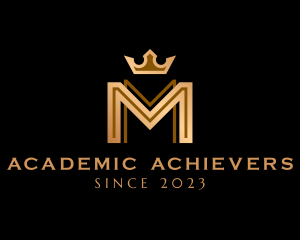 Premium Crown Letter M logo