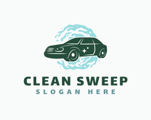 Clean Sedan Car logo design