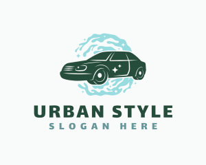 Clean Sedan Car logo