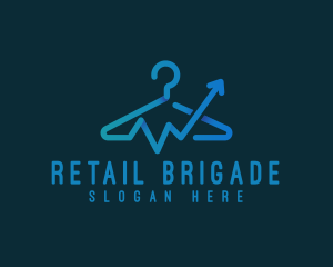 Retail Arrow Hanger logo design