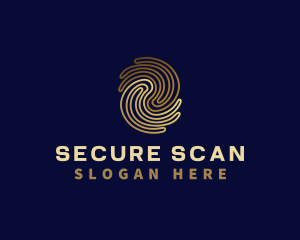 Fingerprint Privacy Security logo design
